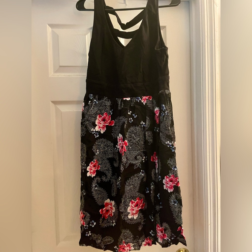 Torrid Black Floral Women's dress